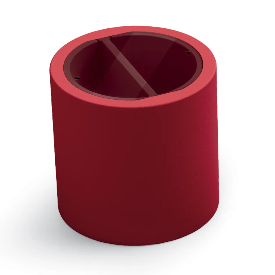 Garden Coffee Table in Polyethylene with Container Made in Italy - Stracco Viadurini