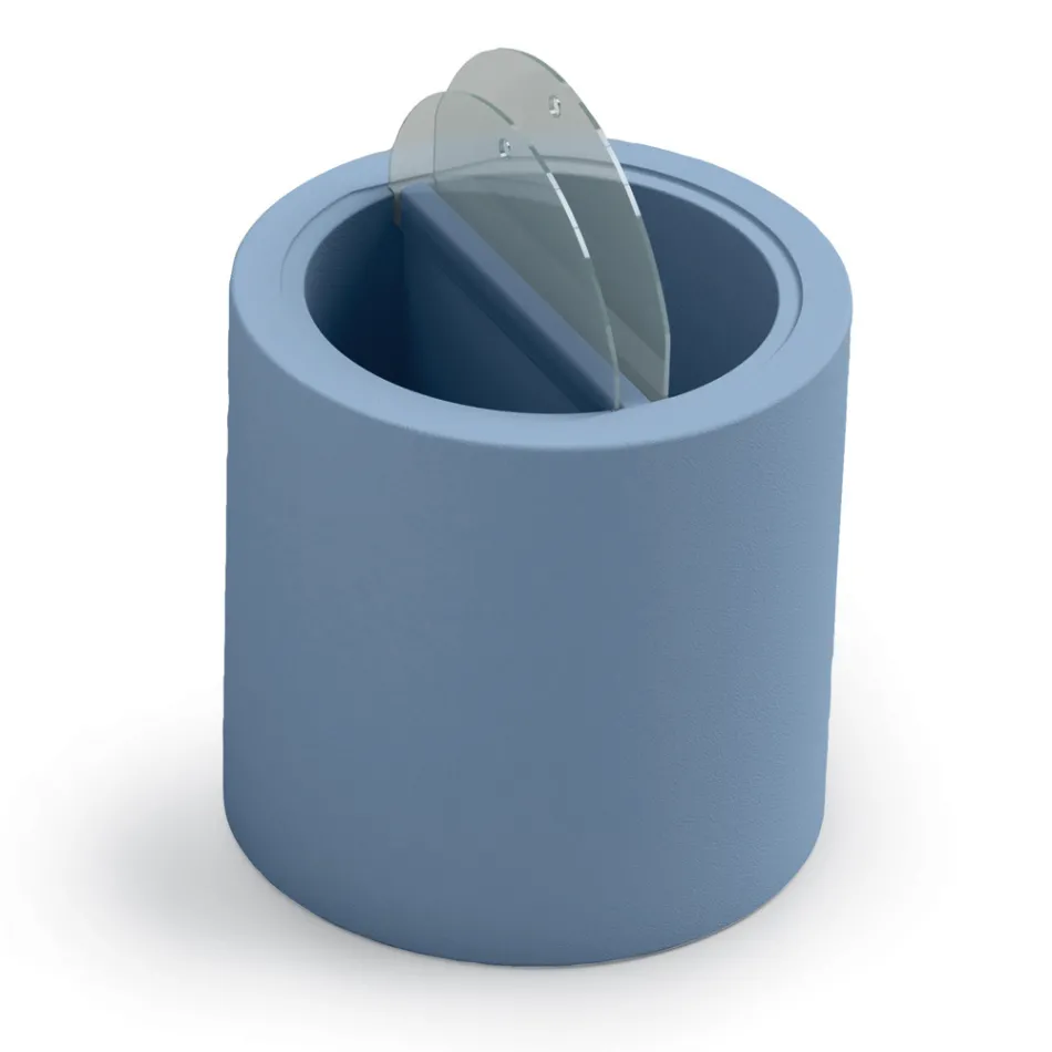 Garden Coffee Table in Polyethylene with Container Made in Italy - Stracco Viadurini