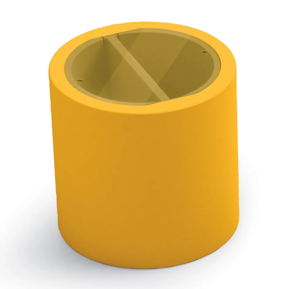 Garden Coffee Table in Polyethylene with Container Made in Italy - Stracco Viadurini