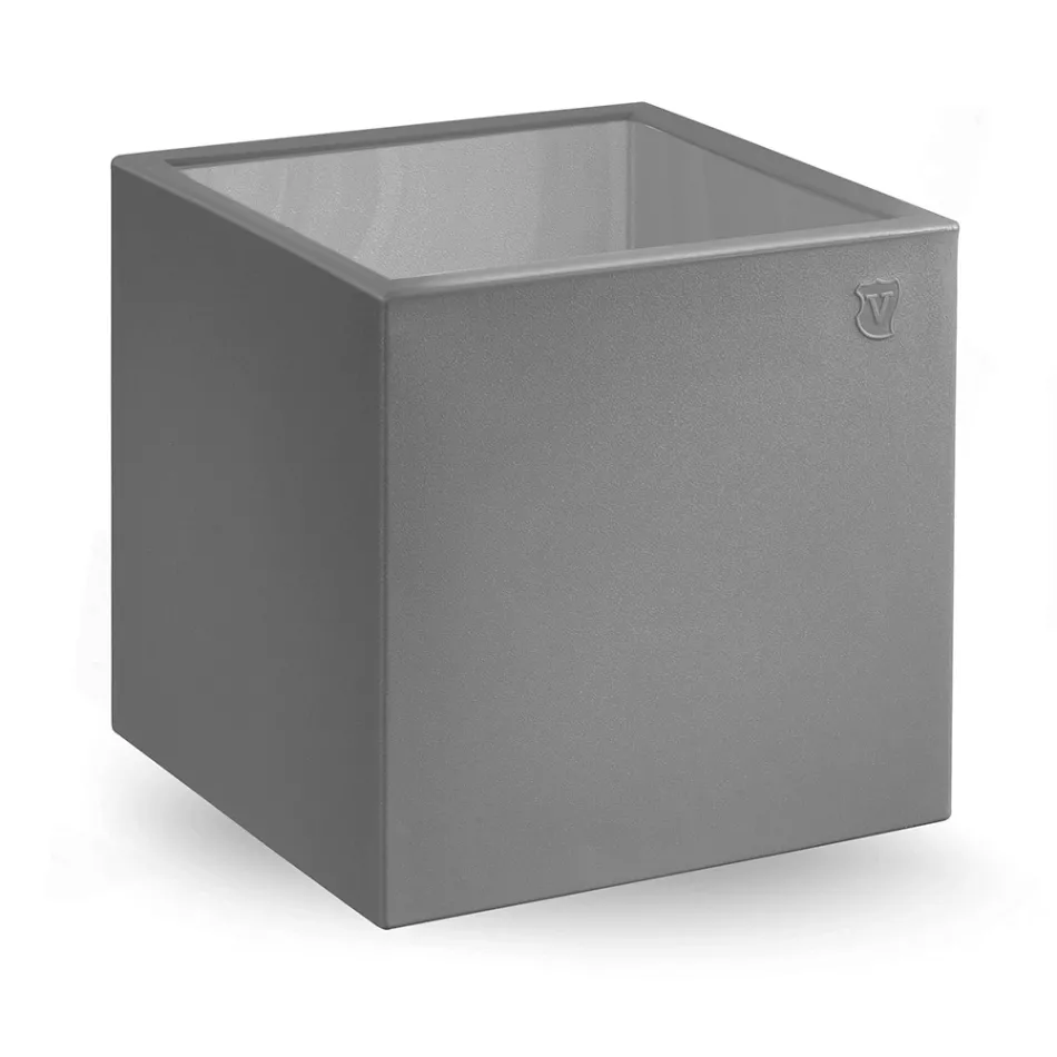 Square Garden Coffee Table in Colored Polyethylene Made in Italy - Noemi Viadurini