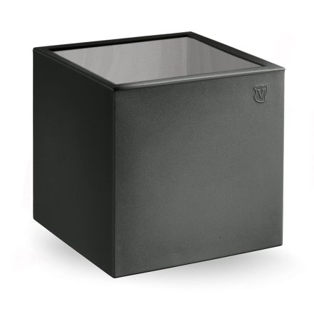 Square Garden Coffee Table in Colored Polyethylene Made in Italy - Noemi Viadurini