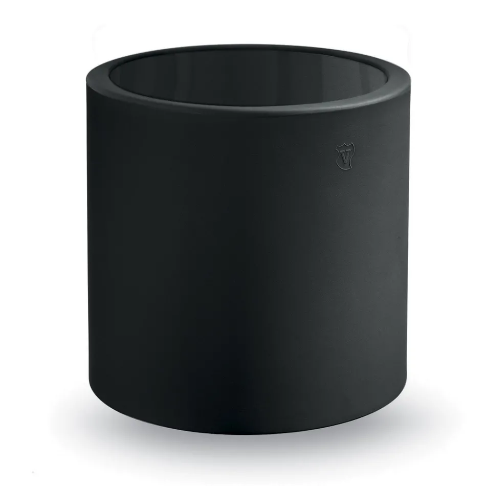 Round Garden Coffee Table in Colored Polyethylene Made in Italy - Noemi Viadurini