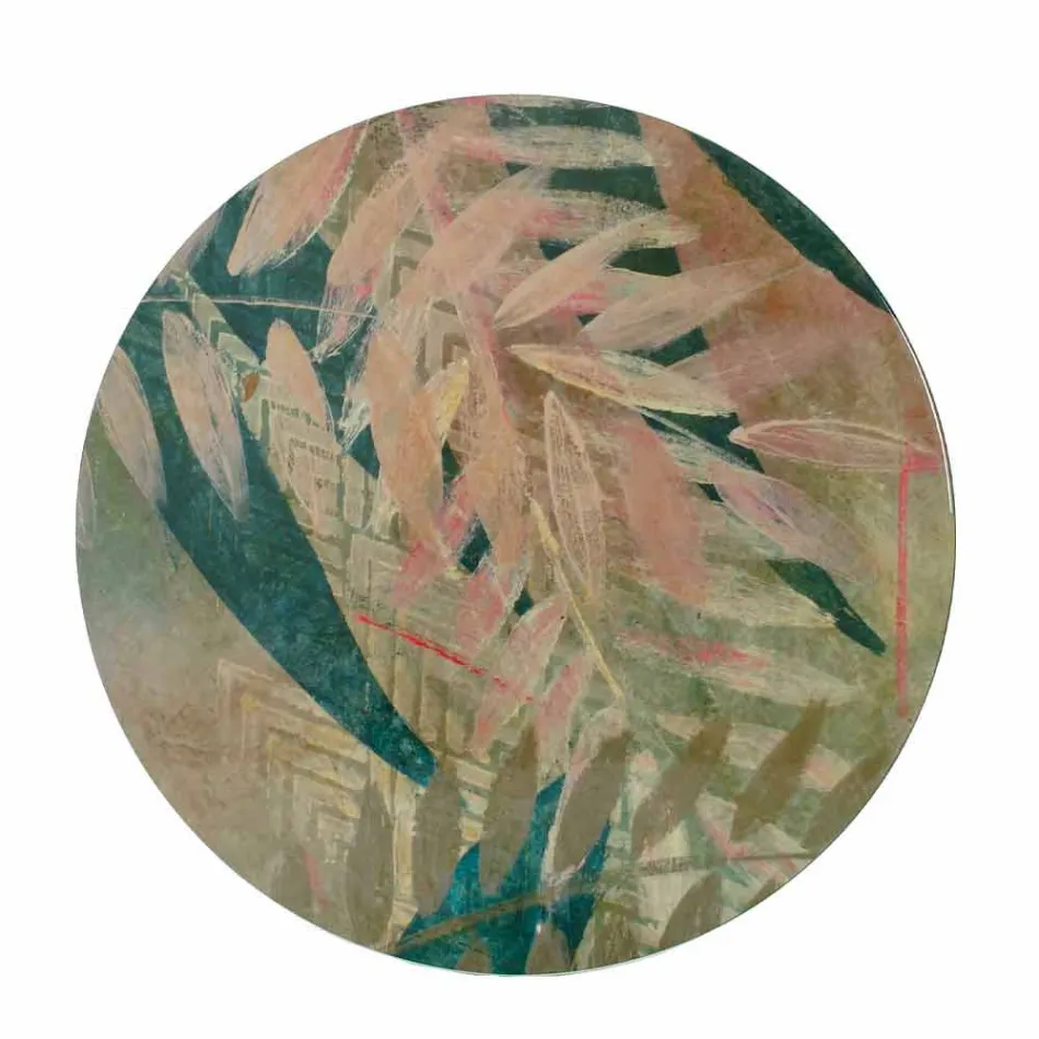 Indoor or Outdoor Coffee Table with Metal Structure Made in Italy - Carim Viadurini