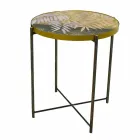 Indoor or Outdoor Coffee Table with Metal Structure Made in Italy - Carim Viadurini