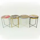 Indoor or Outdoor Coffee Table with Metal Structure Made in Italy - Carim Viadurini