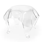 Coffee Table with Plexiglass Top and Base Made in Italy - Brento Viadurini