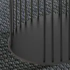 Coffee Table with Round Wooden Top Made in Italy - Montebianco Viadurini