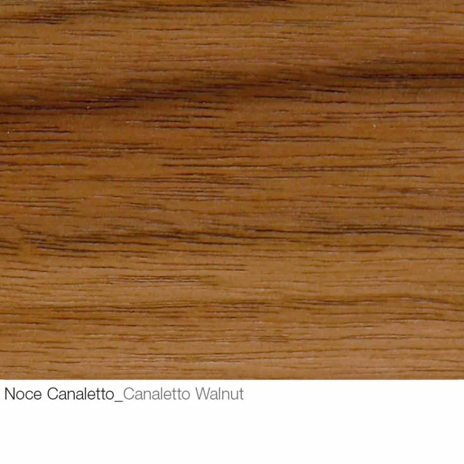 Coffee Table with Round Wooden Top Made in Italy - Montebianco Viadurini