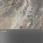 Design Coffee Table in Marble with Glass Base Made in Italy - Molino Viadurini