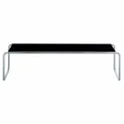Coffee Table in Chromed Steel with Laminated Top Made in Italy - Ariete Viadurini