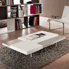 Fenix Coffee Table with Transparent Feet Made in Italy - Justin Viadurini