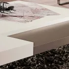 Fenix Coffee Table with Transparent Feet Made in Italy - Justin Viadurini