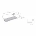 Fenix Coffee Table with Transparent Feet Made in Italy - Justin Viadurini