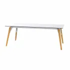 Coffee Table in White or Black Laminate in 2 Sizes - Faz Wood by Vondom Viadurini