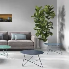 Coffee Table in Colored Metal and 3 Sizes, Made in Italy - Magali Viadurini