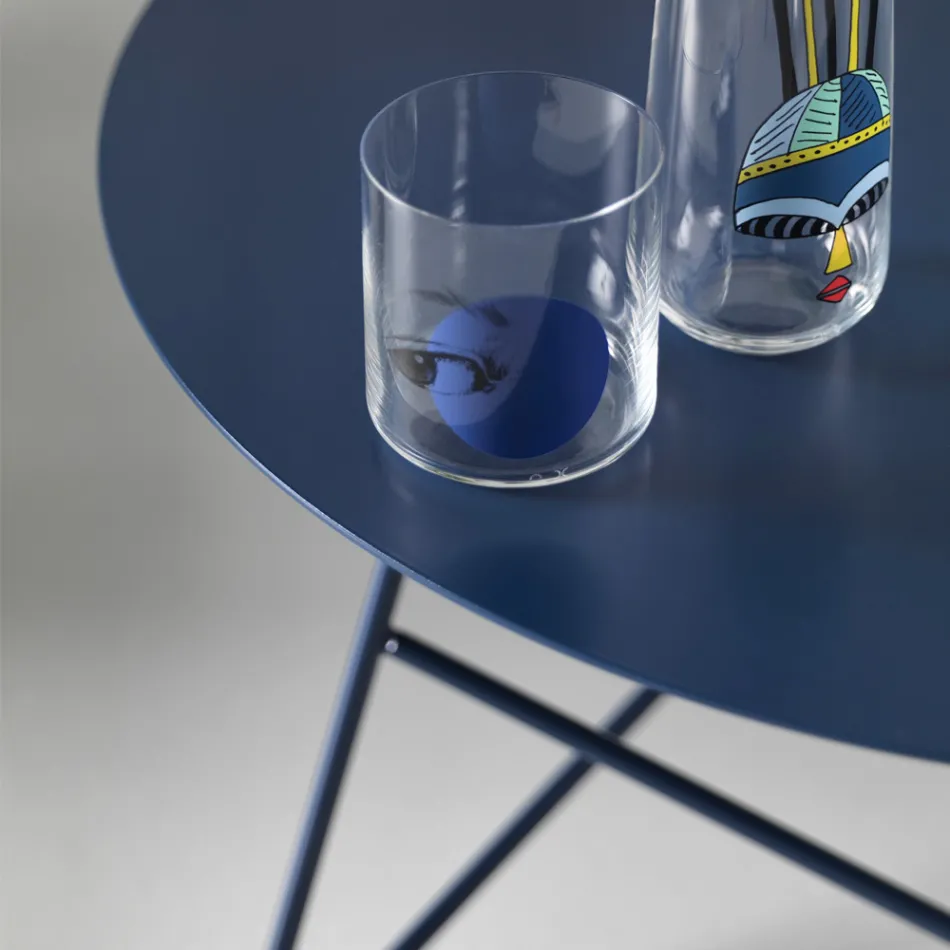 Coffee Table in Colored Metal and 3 Sizes, Made in Italy - Magali Viadurini