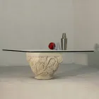 Classic style stone and crystal coffee table Mytros Viadurini