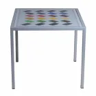 Modern 50x50cm coffee table in Nina metal, made in Italy Viadurini