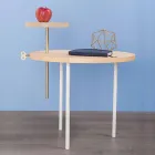 Modern Coffee Table with Round Ash Top Made in Italy - Velino Viadurini