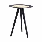 Modern Coffee Table with Round Top in Gres Made in Italy - Stuttgart Viadurini