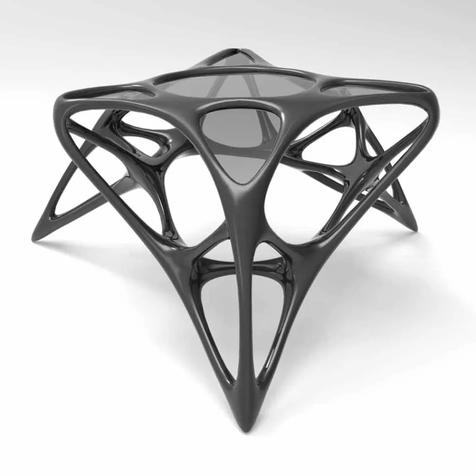 Modern coffee glass living room and Adamantx® Lunar Table # 2 Viadurini