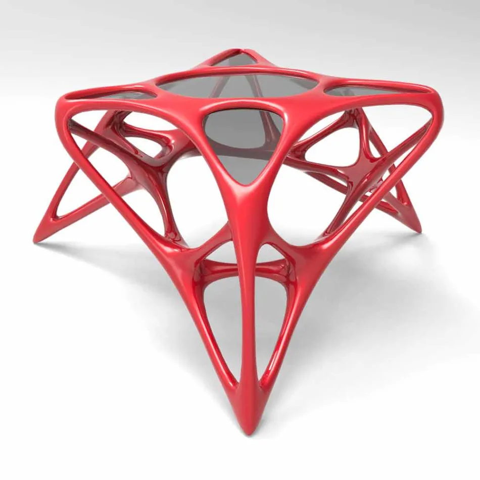 Modern coffee glass living room and Adamantx® Lunar Table # 2 Viadurini