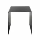 Contemporary black coffee table 40x40cm Terry Small, made in Italy Viadurini