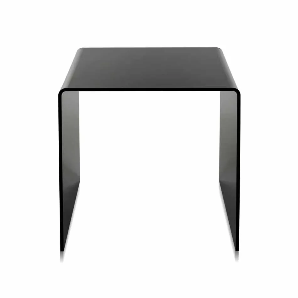 Contemporary black coffee table 40x40cm Terry Small, made in Italy Viadurini