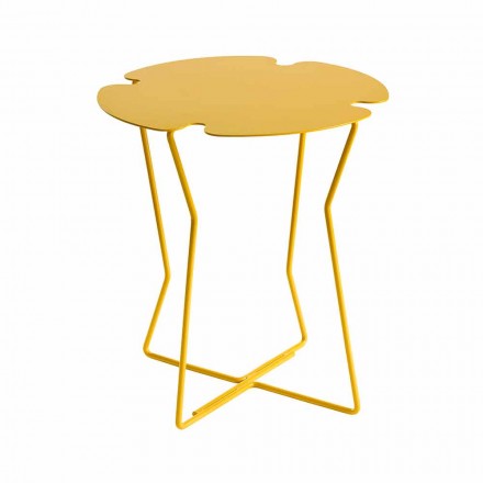 Modern Design Colored Metal Outdoor Coffee Table - Kathrin Viadurini