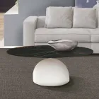 Round Coffee Table in Ceramic and Metal Made in Italy - Livigno Viadurini