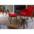 Round Coffee Table in Black Gray Lacquered Wood Made in Italy - Stuttgart Viadurini