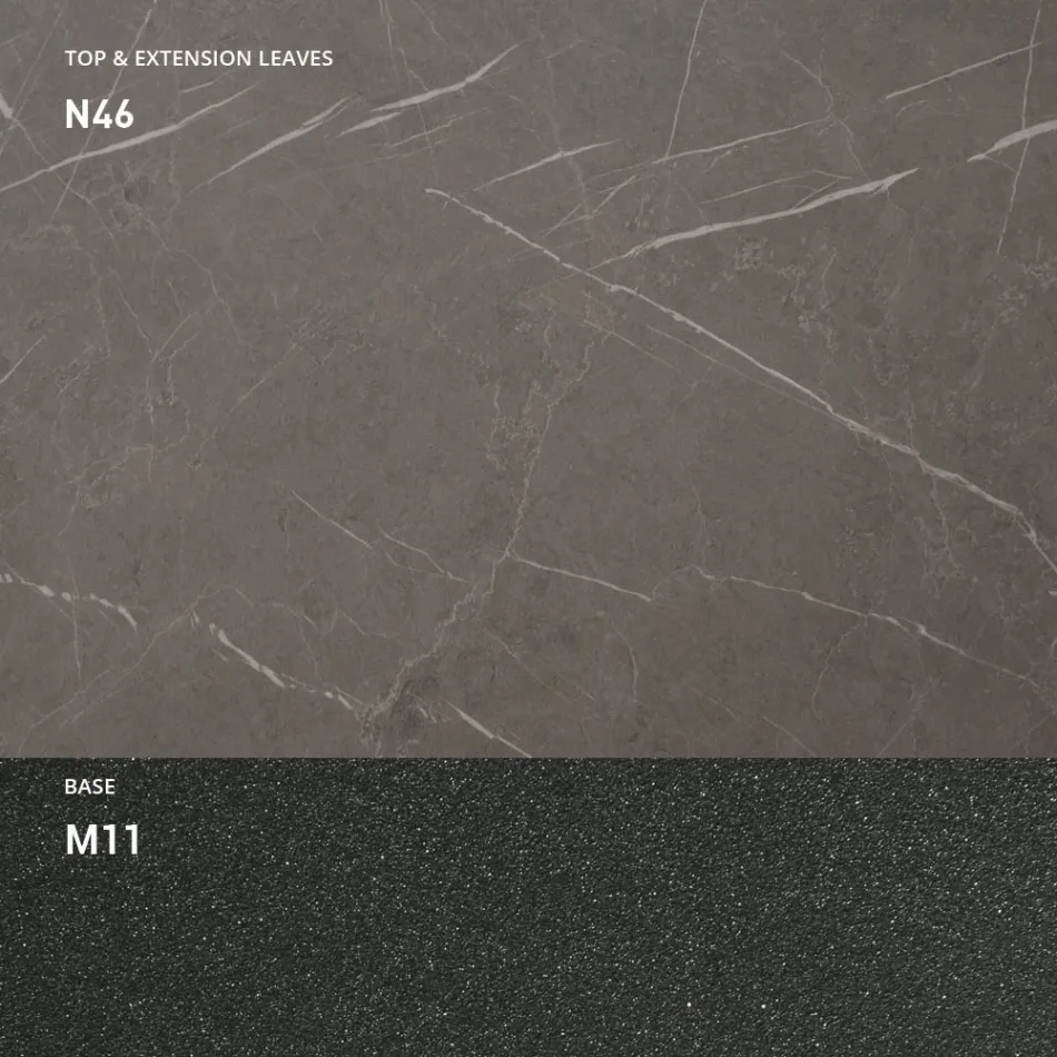 Transformable Coffee Table in Wood and Metal, Made in Italy - Sanrocco Viadurini