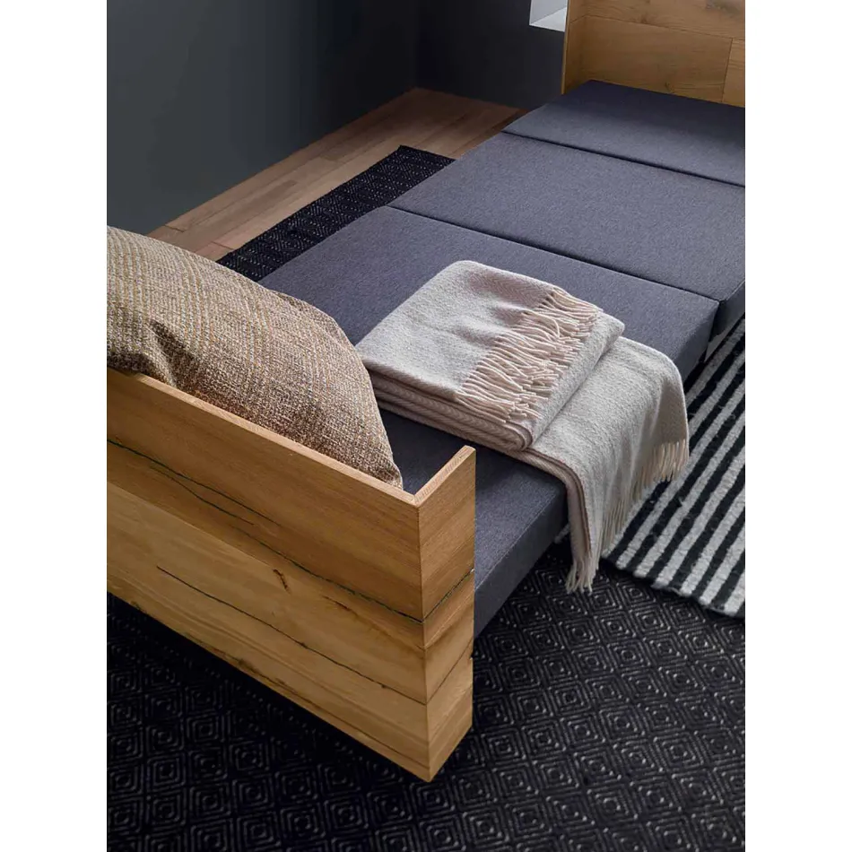 Transformable Coffee Table in Solid Wood Made in Italy - Trabucco Viadurini