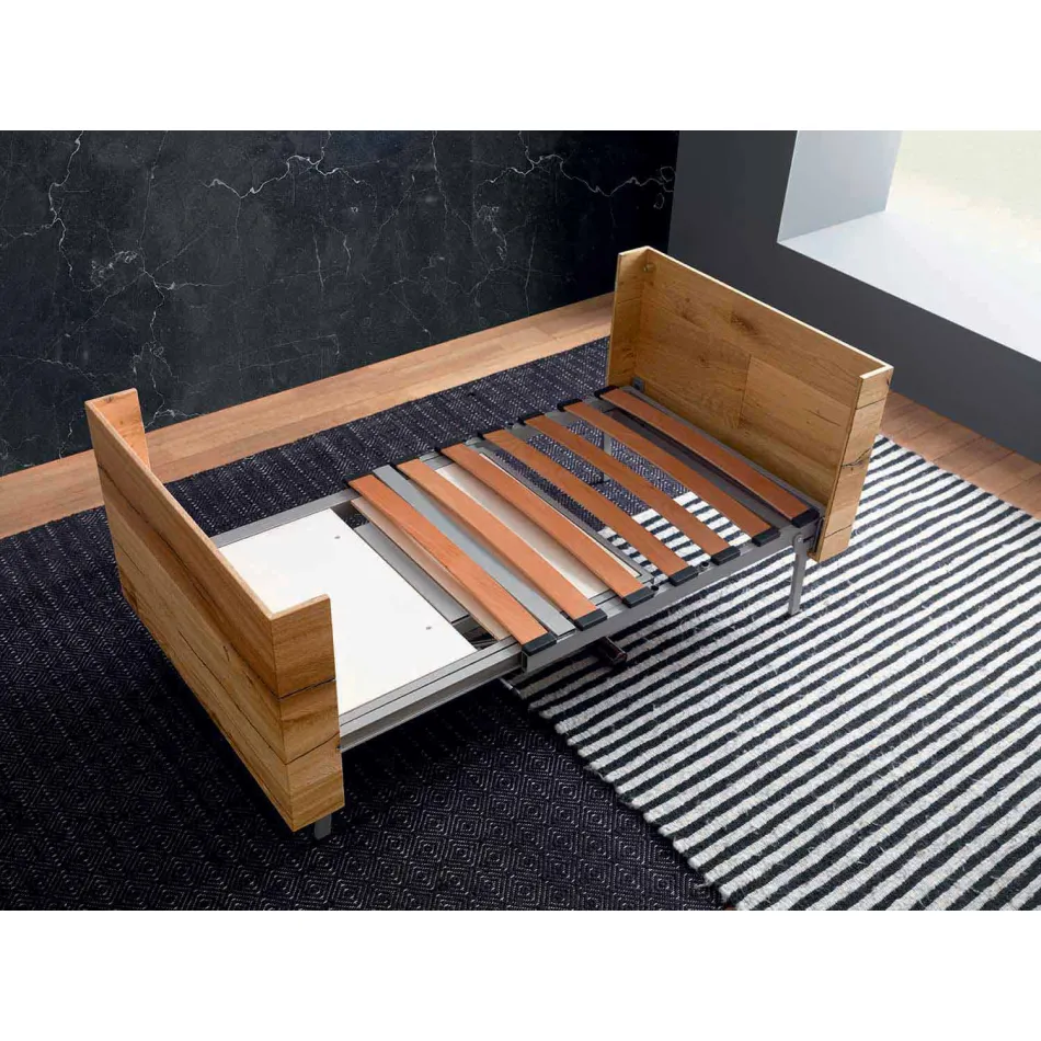 Transformable Coffee Table in Solid Wood Made in Italy - Trabucco Viadurini