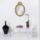 Contemporary transparent design plexiglass coffee table draped in Asia Viadurini