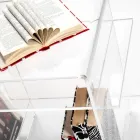 Design plexiglass coffee table with three shelves made in Italy, Gosto Viadurini