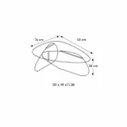 Design Coffee Table in Transparent, Smoked and Etched Glass Made in Italy - Tac Tac Viadurini