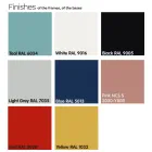 Round Outdoor Coffee Table in HPL with Metal Base Made in Italy - Makino Viadurini