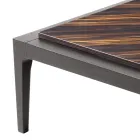 Grilli Zarafa modern design solid wood coffee table made in Italy Viadurini
