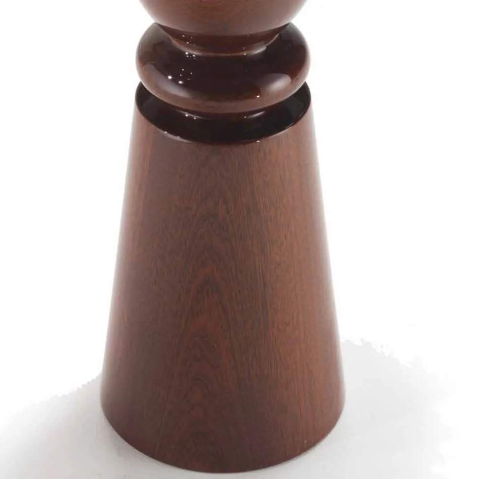 Lamp table with brass decoration top, diameter 45 cm, Sanni Viadurini