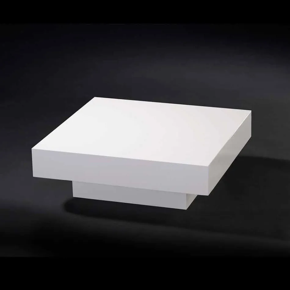 Contemporary wooden coffee table covered in methacrylate Loft Cadeau Viadurini