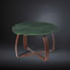 contemporary metal coffee table laser cut flower shape Andy Viadurini