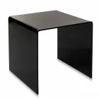 Contemporary black coffee table 50x50cm Terry Big, made in Italy Viadurini