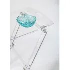 Folding Table with Transparent Plexiglass Tray 2 Sizes - Robbie Viadurini