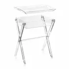 Olivia made of transparent design coffee table made in Italy Viadurini