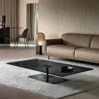 Rectangular Coffee Table for the Living Room in Extra-clear or Smoked Glass - Giovannino Viadurini