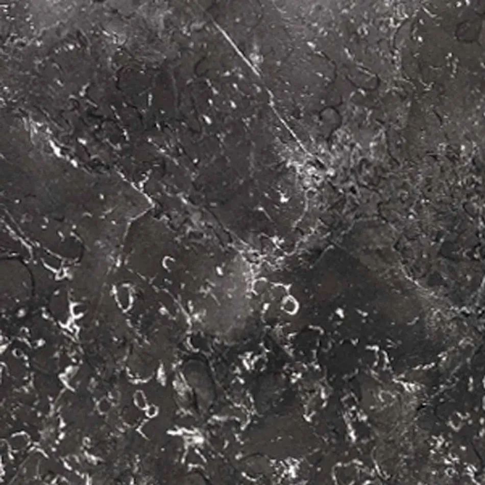 Coffee Table with Round Marble Top and Metal Base Made in Italy - Gin Viadurini