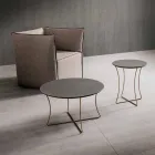 Coffee Table in Painted Metal with Hpl Top Made in Italy - Numbo Viadurini