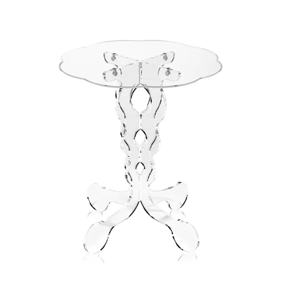 Round Coffee Table in Transparent Plexiglass 2 Dimensions - Phosphorus Viadurini