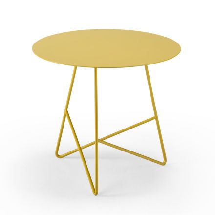 Round Metal Garden Coffee Table in Various Colors and 3 Sizes - Magali Viadurini